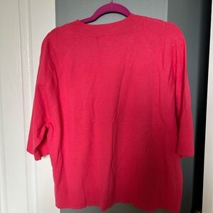 Joe Fresh Vibrant Pink Long Sleeve Tee